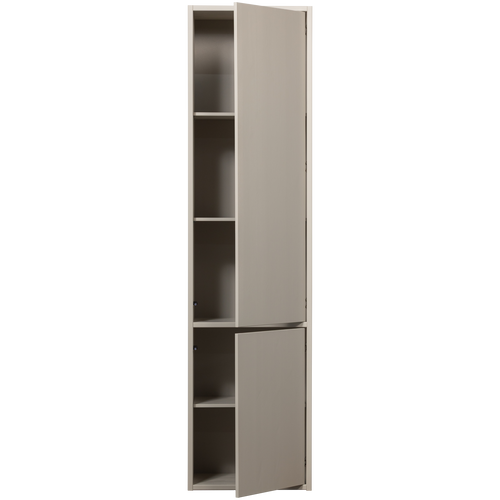 WOOOD opbergkast Meggy Smalle - Grenen hout - Dust /Grijs - 215x55x40