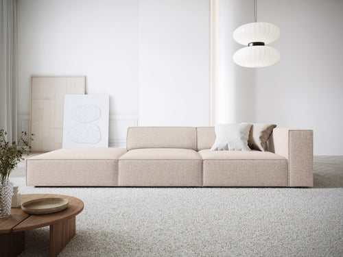Cosmopolitan Design linker bank Arendal 4-zits, chenille, beige - 102x262x70cm