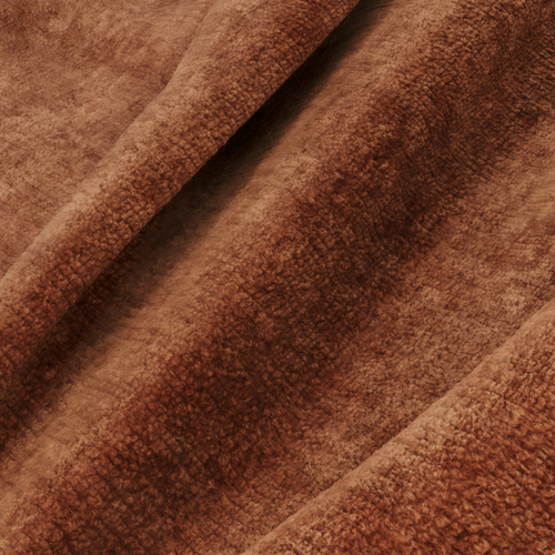 Premium Interiors - Draaistoel ROMA - velours met structuur terracotta 77cm