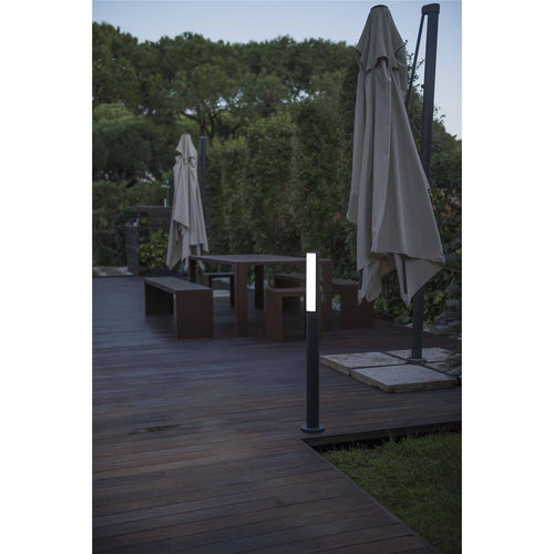 Faro Beret-2 - Hoge LED tuinpaal lichtgrijs IP54