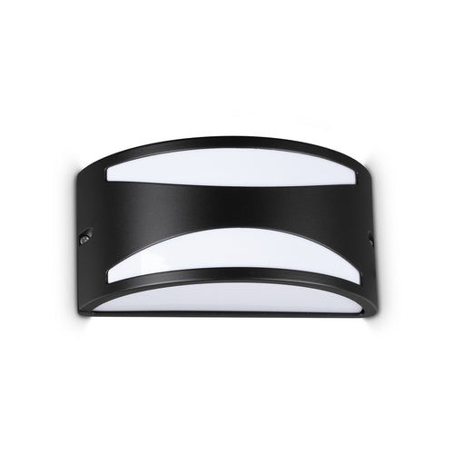 Ideal Lux REX Buitenwandlamp, vlak inbouw, zwart, 1x E27, IP44