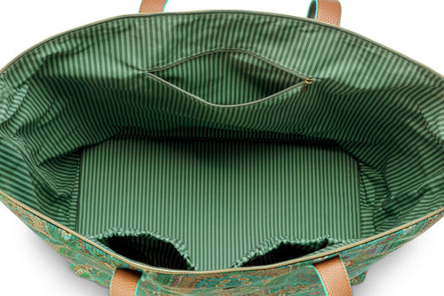 Pip Studio - Tilda Tote Bag Dames - Jabali - Groen - 66x20x44cm - vtwonen shop