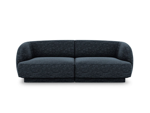 Micadoni Bank Miley 2-zits, chenille, koningsblauw - 90x180x70cm