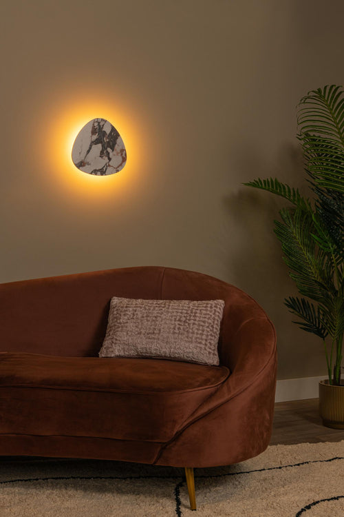 Lucide wandlamp KAMIEN - Geïntegreerde LED - Wit