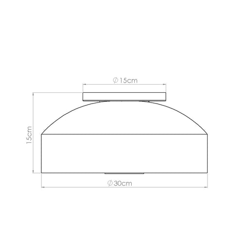 Sollux Lighting Plafondlamp OMIQ roze - 30x30x15cm