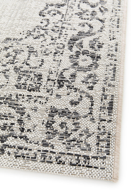 AFK Living vloerkleed Alhambra - voor binnen en buiten - grijs - 080x150 cm