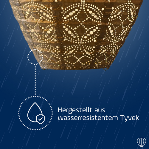 Lumiz solar lampion - klaproos set - 2 stuks