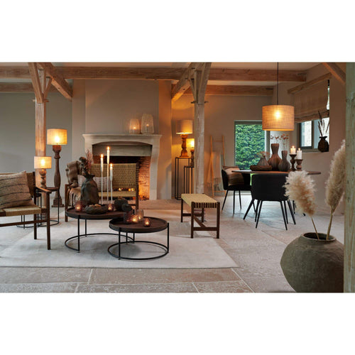 Light & Living vloerlamp Robbia - bruin - 23x23x125cm