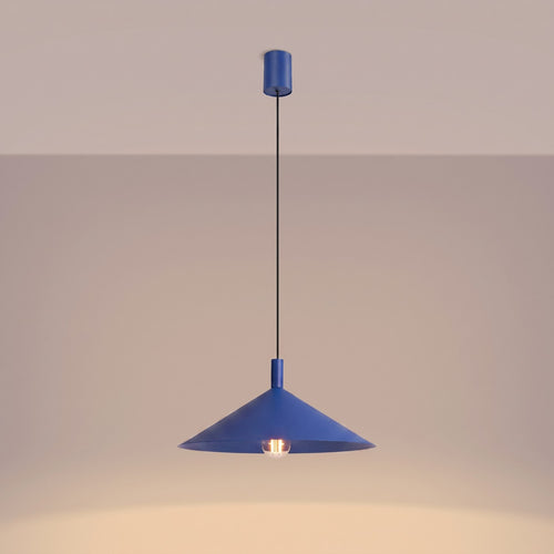 Sollux Lighting Hanglamp NOX 40 ultramarijn - 40x40x135cm
