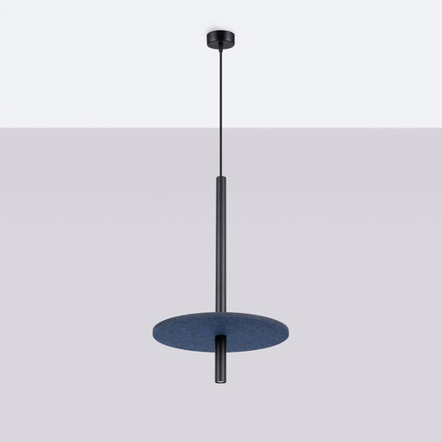 Sollux Lighting Hanglamp FELTRO 1 zwart/navy - 30x30x126cm