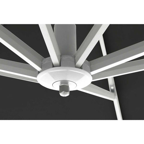 Garden Impressions zweefparasol Hawaii wit frame - zwart doek - 300x300 cm - vtwonen shop