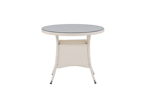 Rebellenclub tuintafel mykon - ø90cm - wit - vtwonen shop