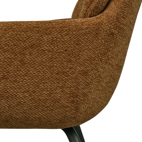 WOOOD eetkamerstoelen Runa - Polyester - Caramel Bruin/Geel -Set van 2 - vtwonen shop