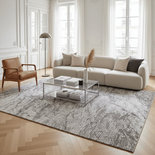 AFK Living vloerkleed Cliff - gerecyclede vezels - grijs - 160x230 cm