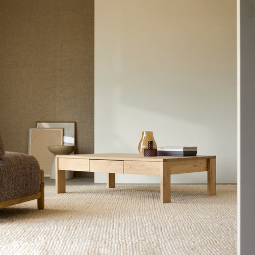 Tikamoon Massief eiken salontafel - Naturel - vtwonen shop