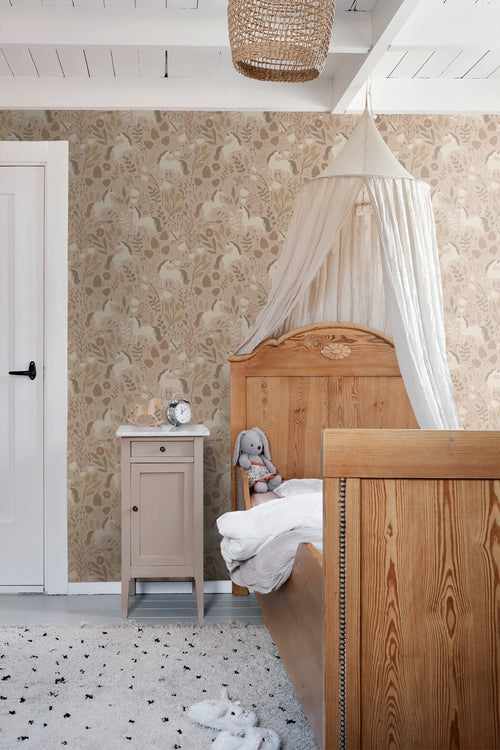 ESTAhome behang unicorns zand beige - 53 cm x 10.05 m - 139875 - vtwonen shop