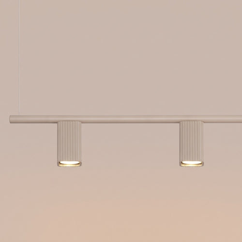 Sollux Lighting Kroonluchter RAYO 4 taupe - 122x6x208cm