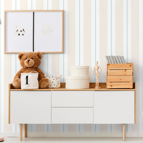 Sanders & Sanders behang strepen lichtbeige - 53 cm x 10 m - 640308