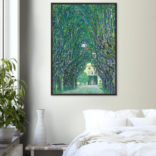 Artfulprints Poster Gustav Klimt - Avenue of Schloss Kammer Park   - 30x40 cm - Groen