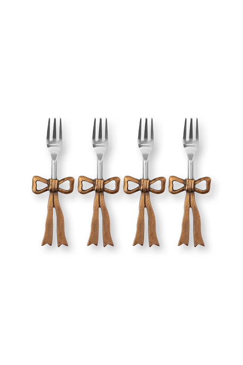 vtwonen - Taartvorkjes - Metaal - Goud - 14 cm - Set van 4