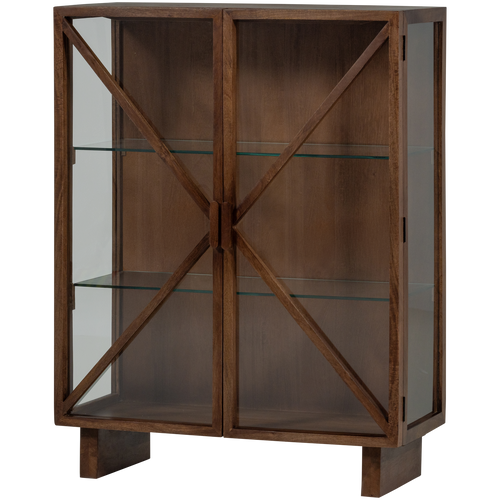 WOOOD kast 2-deurs Kella - Mango Hout - Bruin - 132x100x44