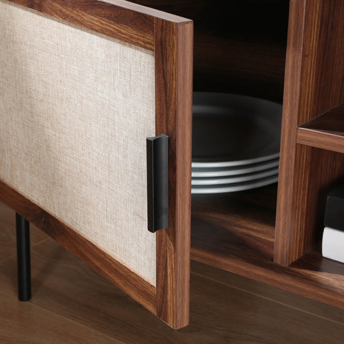 Calicosy - JETSON TV-meubel - Donker hout - 39,5x140x45 cm