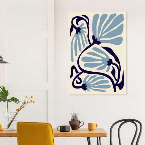 Artfulprints  Matisse – Ode to a turquoise flower   poster 30x40 cm - vtwonen shop