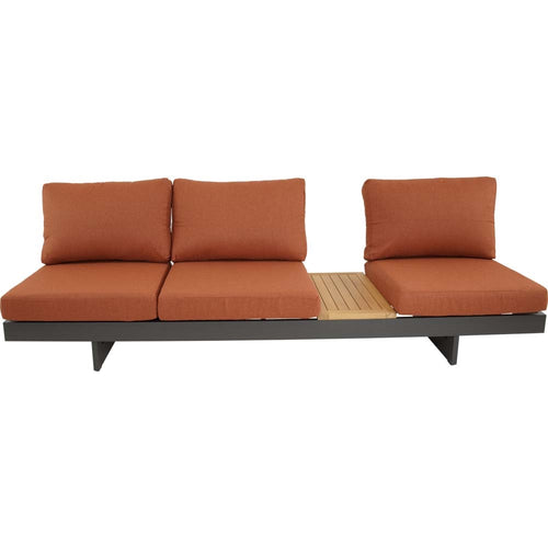 Lesli Living loungebank Barbados - rood - 245x71x70cm