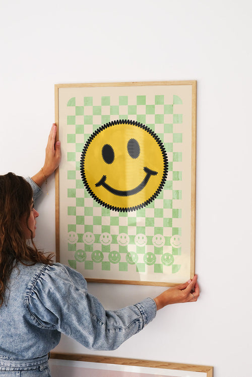 Pastel Smiles - Green - PSTR studio Kunst Poster - vtwonen shop