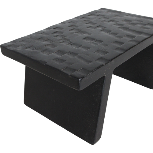 Raw materials krukje chiseled top - zwart - 40x25x20 cm - vtwonen shop