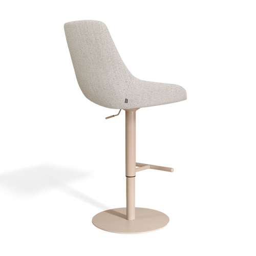 Nolon Niva-Isa tulp barkruk beige gemêleerd verstelbaar - beige poten