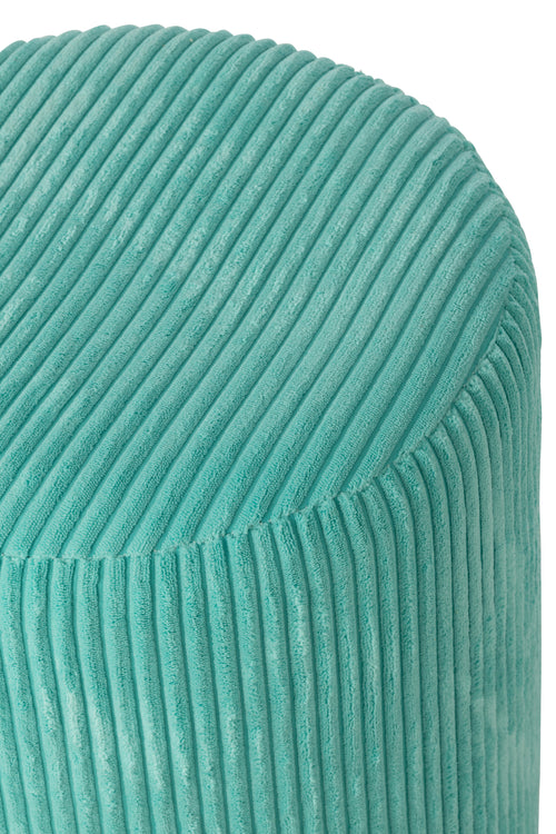 J-Line kruk Bont - hout - turkoois - vtwonen shop