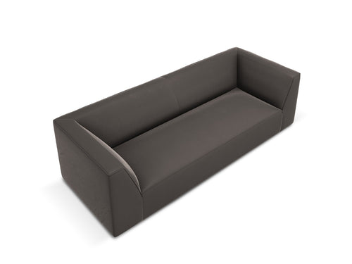 Micadoni Bank Ruby 3-zits, flueel, donkergrijs - 93x232x69cm