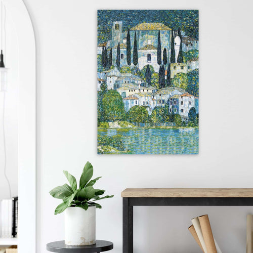 Artfulprints  Gustav Klimt - Church in Cassone   poster 70x100 cm