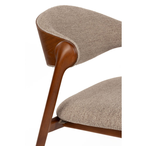 Dutchbone Babington Fauteuil Walnoot - Bruin - vtwonen shop