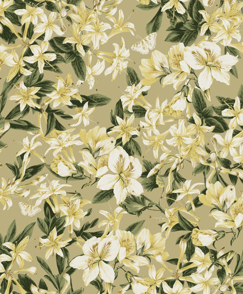 Masureel behang bloemen geel - 53 cm x 10.05 m - 630621 - vtwonen shop