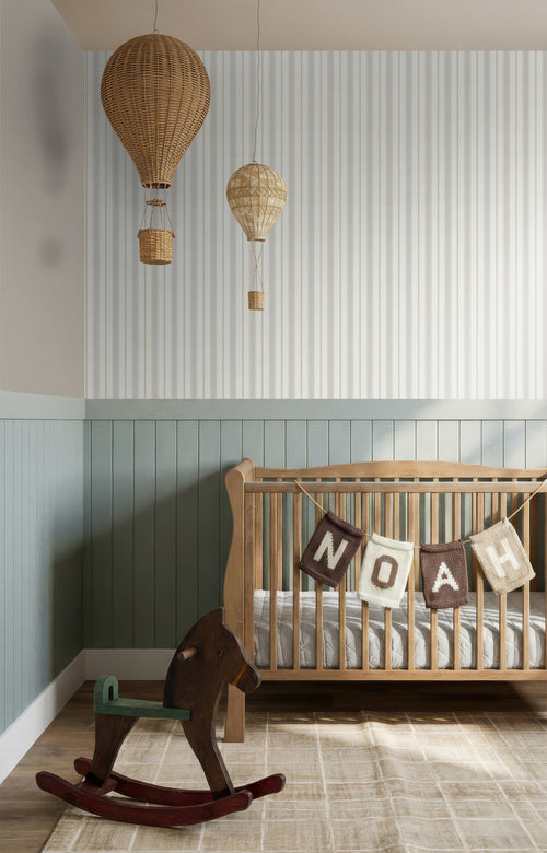 Sanders & Sanders behang strepen grijs en beige - 53 cm x 10.05 m - 640700