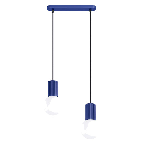 Sollux Lighting Hanglamp HALO 2L ultramarijn - 33,5x6x120cm