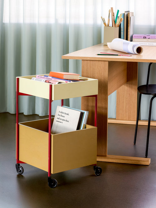Hübsch trolley Fresh - essenhout/mdf - 42x40xh70cm