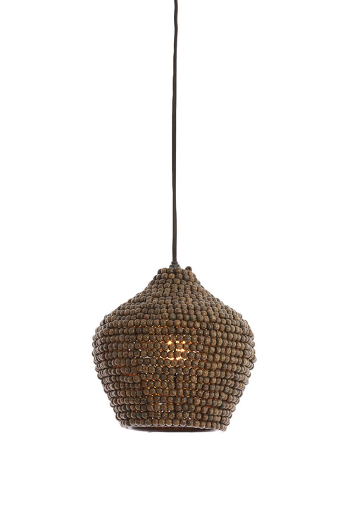 Light & Living hanglamp KALENGA - bruin - Ø21x22cm