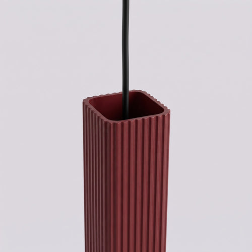 Sollux Lighting Hanglamp RAYO 1 bordeaux - 8x8x118cm