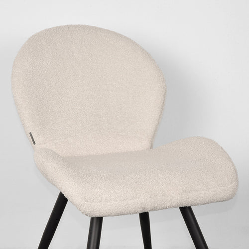 LABEL51 Eetkamerstoel Sky - Beige Teddy - Zithoogte 48cm - Set van 2 - vtwonen shop
