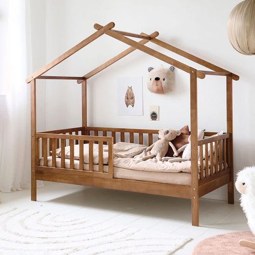 Petite Amélie Huisbed Maison - Peuterbed 80x160 cm - Bedhuisje - Walnoot - vtwonen shop