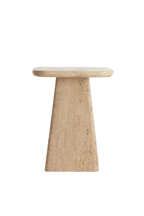 Light & Living bijzettafel KEPAMI - Ø40x49cm - bruin - vtwonen shop