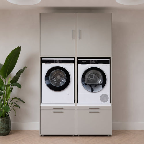 Wastoren® wasmachinekast - Twin Collection 4.3-SA - wit - 134 x 233 x 65 cm
