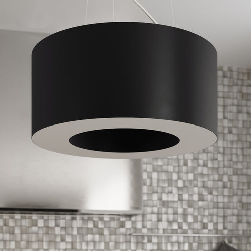 Sollux Lighting Kroonluchter SATURNO SLIM 50 zwart - 50x50x102cm