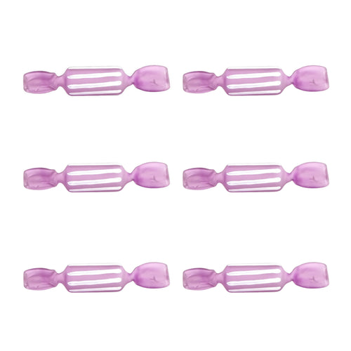 Dagmara kerstbal – paars – glas – set van 6 – in de vorm van snoepjes - vtwonen shop