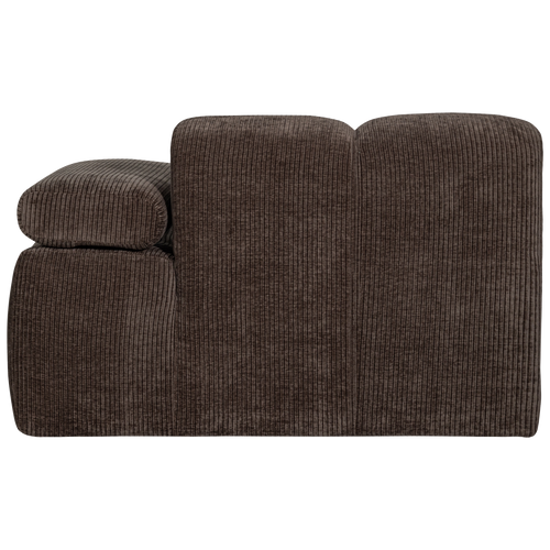 WOOOD 1-zits bank met arm rechts Mojo - Ribstof - Bruin - 74x120x97 - vtwonen shop