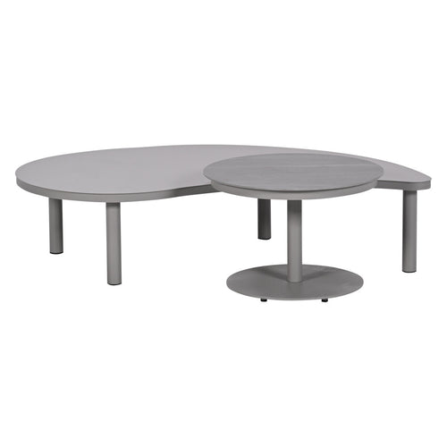 Garden Impressions Zante loungetafels set van 2 - taupe - cantostone Napoli sand