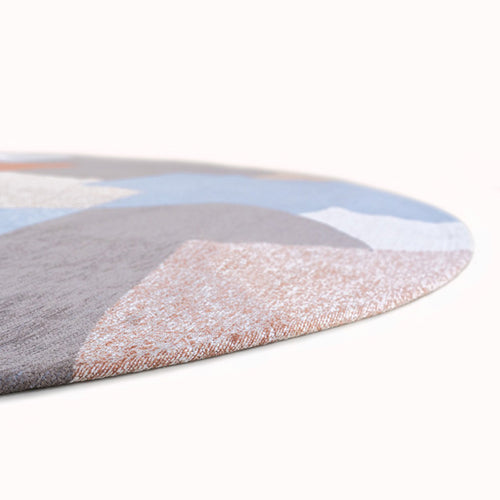 Louis De Poortere binnen & buiten machinewasbaar vloerkleed Gallery Shapes van 40% gerecycled PET - multicolor - 240x240cm